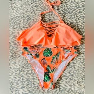 Women's High Waisted Bikini Set - L